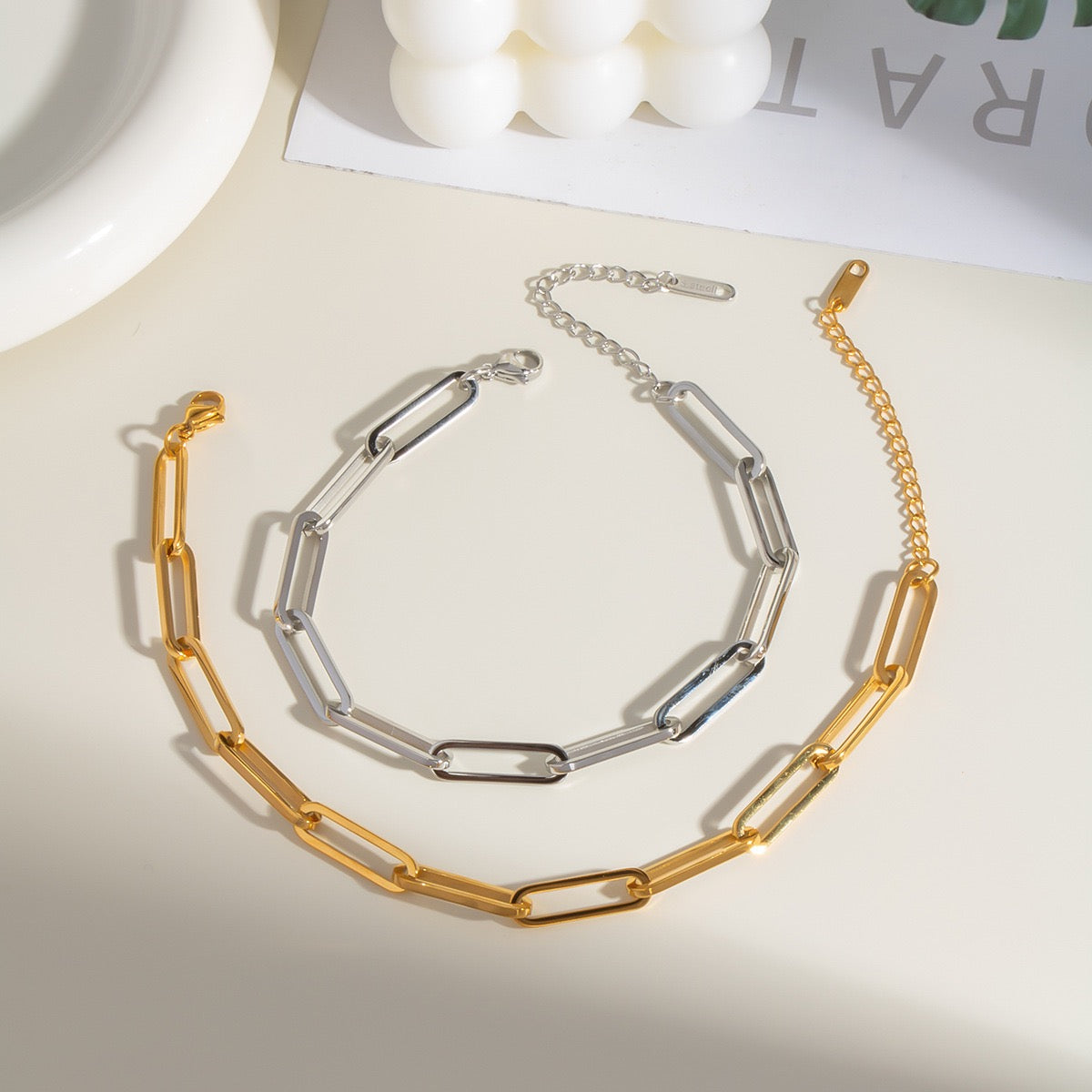 Manly beach chain bracelets