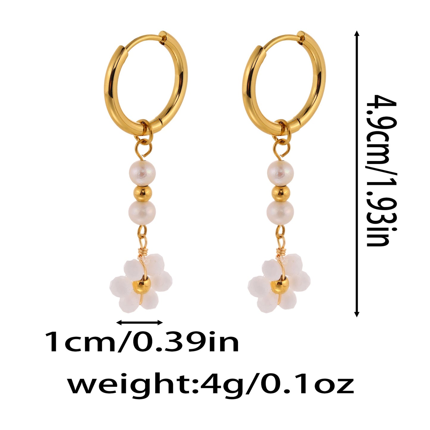 Sila Beady handmade hoop earrings