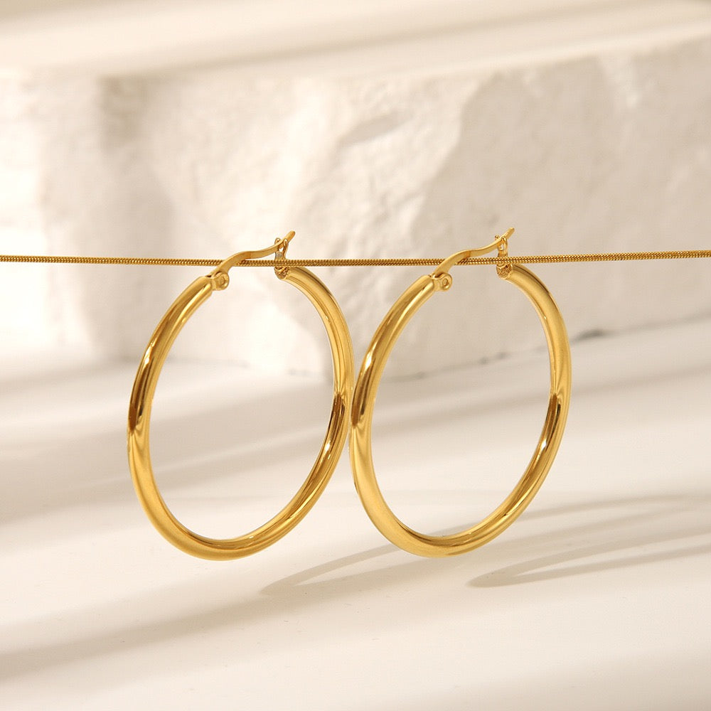 Neraid hoops earrings