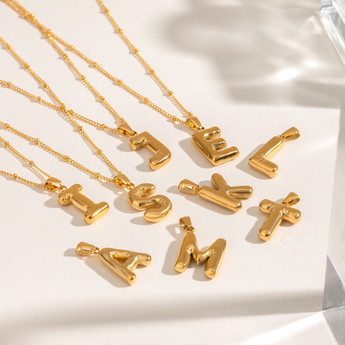Alphabet name necklaces