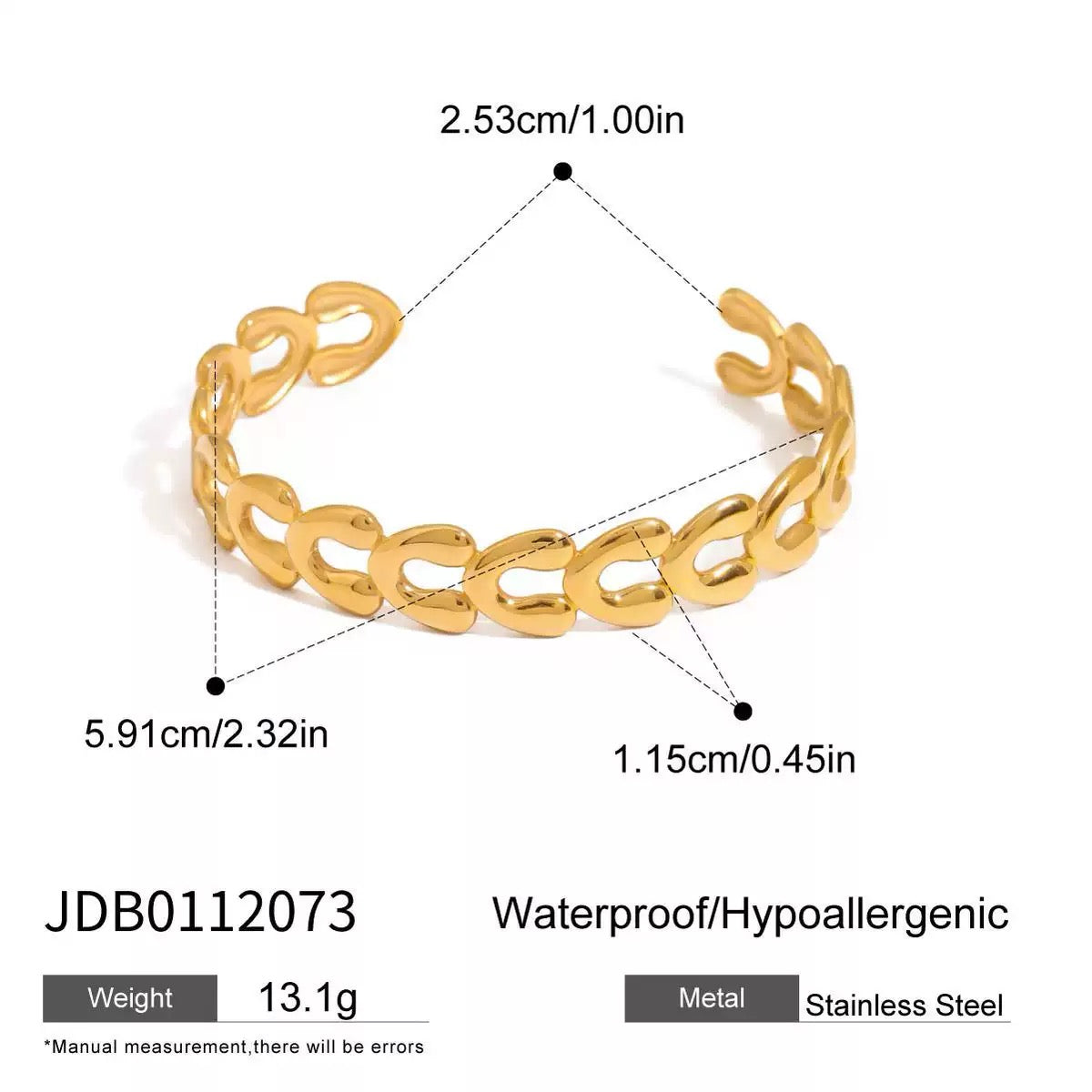 Shirley heart bangle