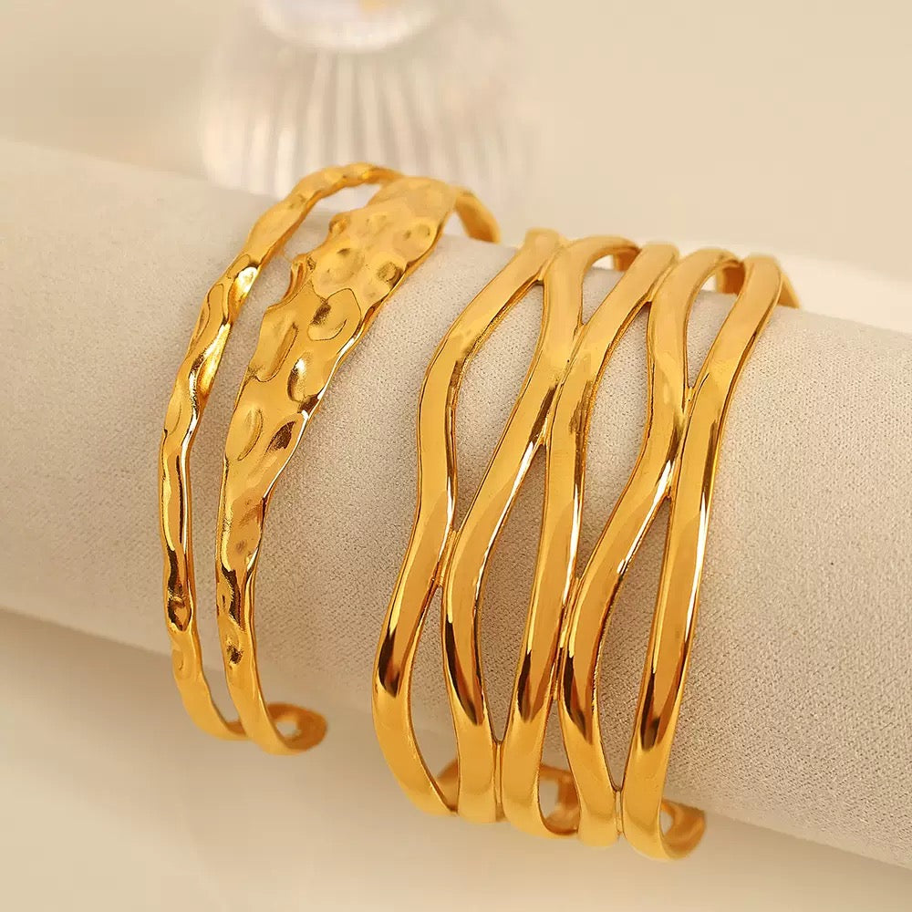 Layer statement bangle