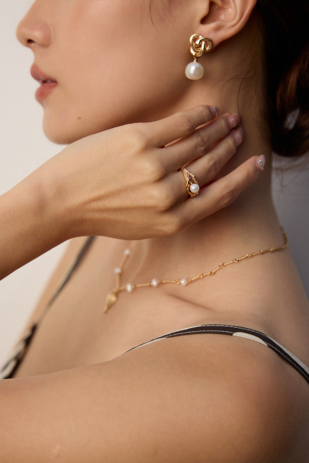 Golden heart necklace