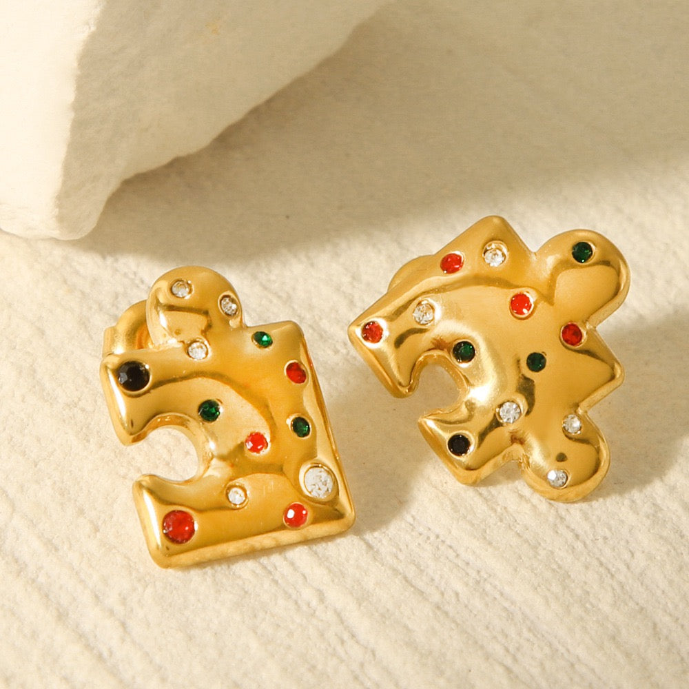 Puzzle earrings