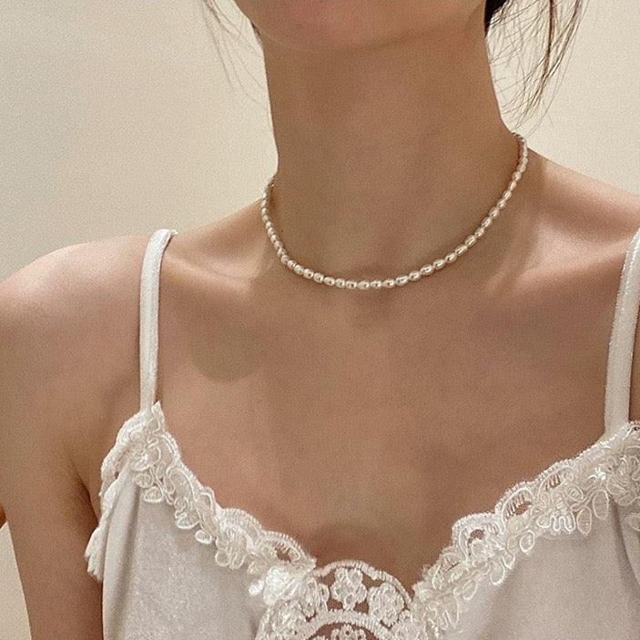 Othenia freshwater pearls necklace 4mm