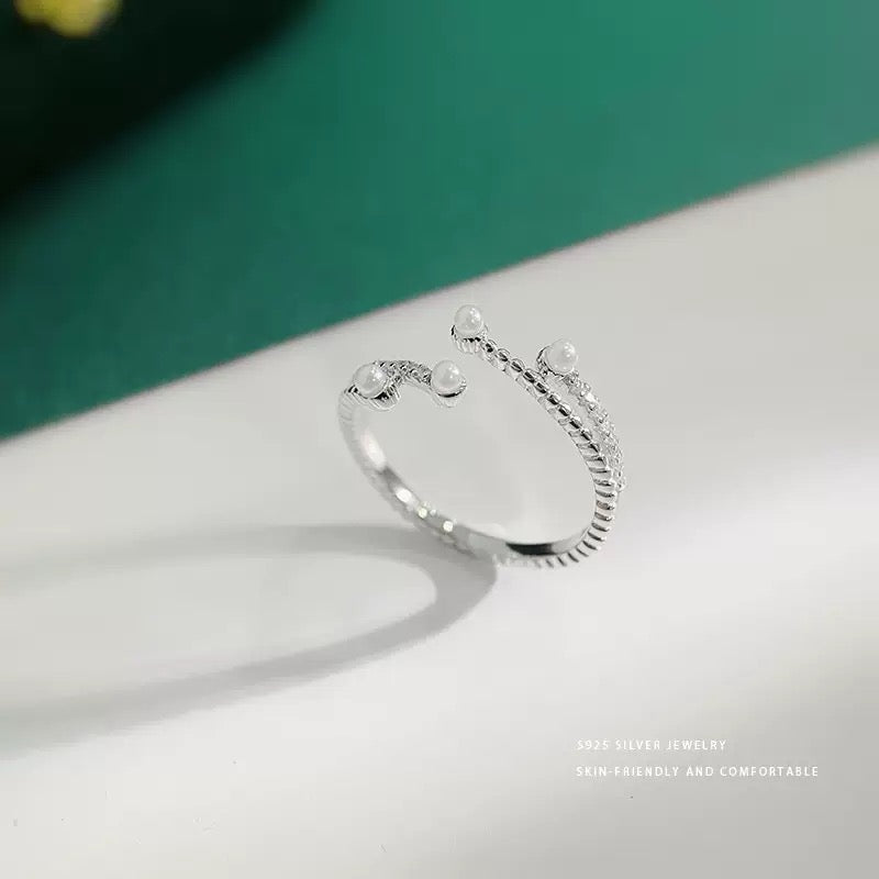 Sterling silver dainty rings