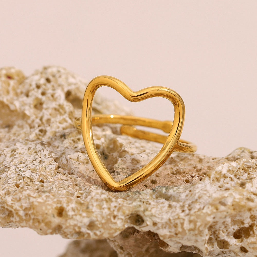 Emily heart ring