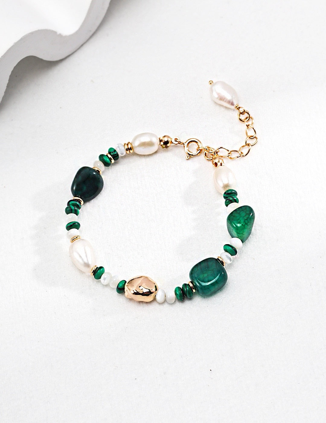 Nick Malachite Pearl set