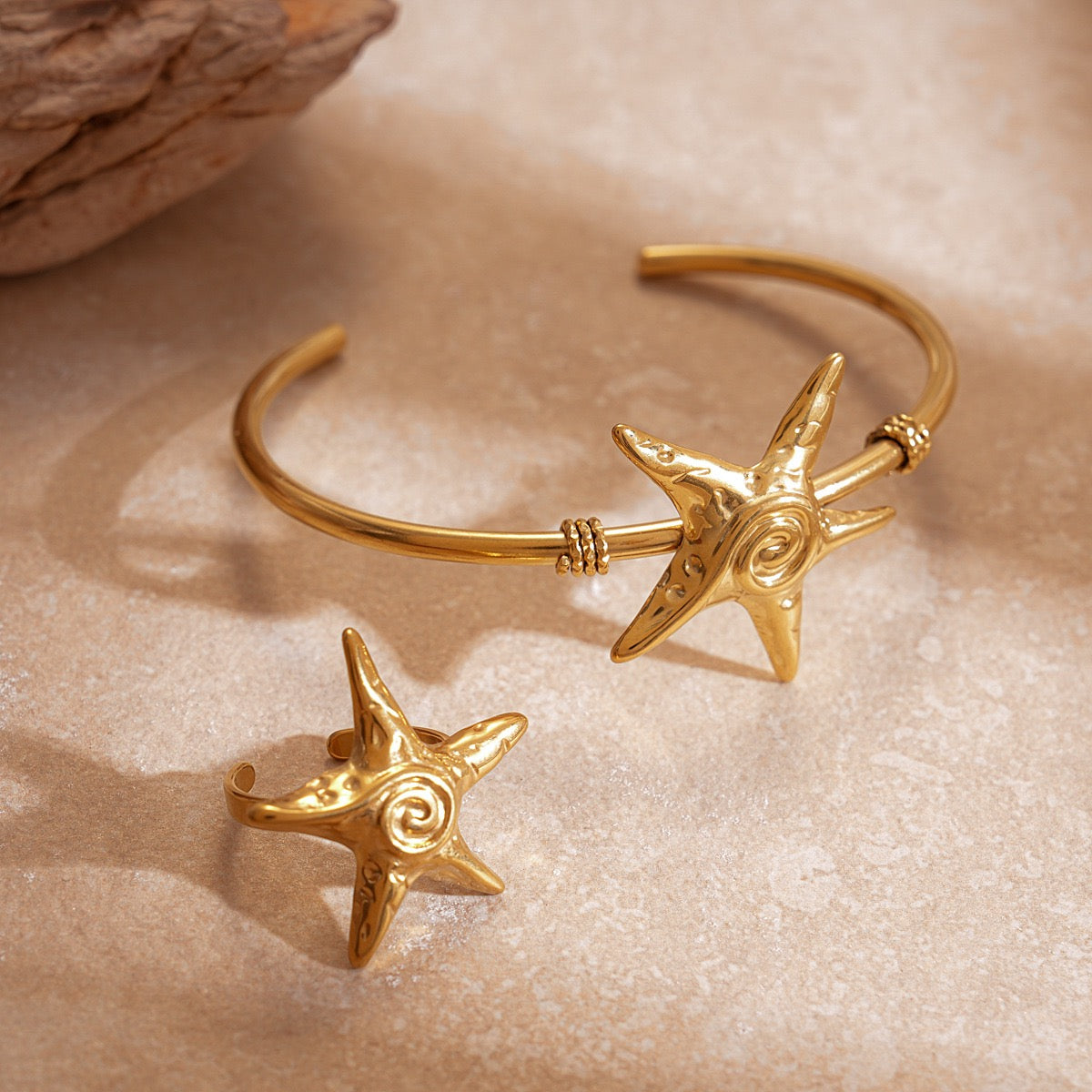 Bondi Lucia swirl starfish bangle