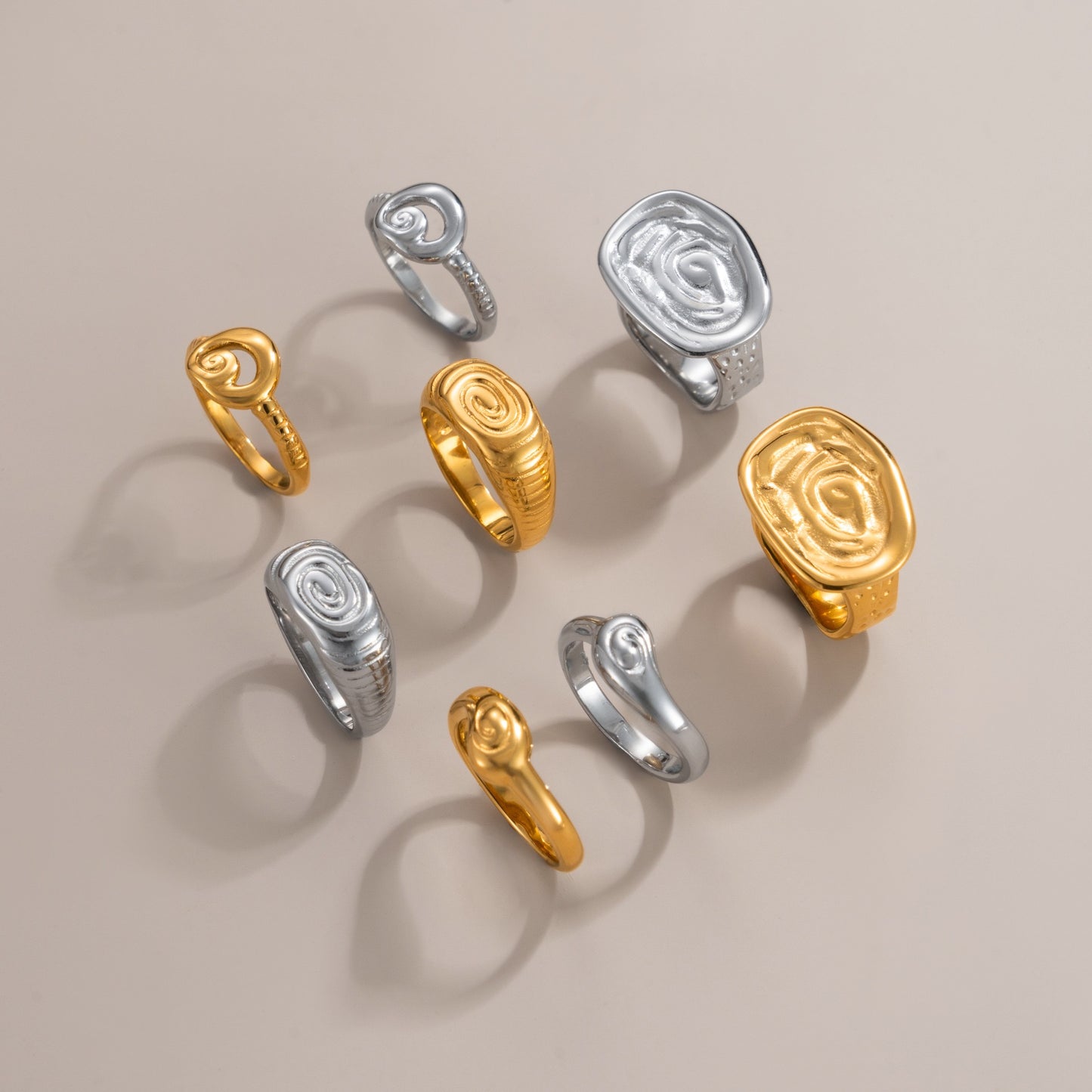 Swirl world rings collections
