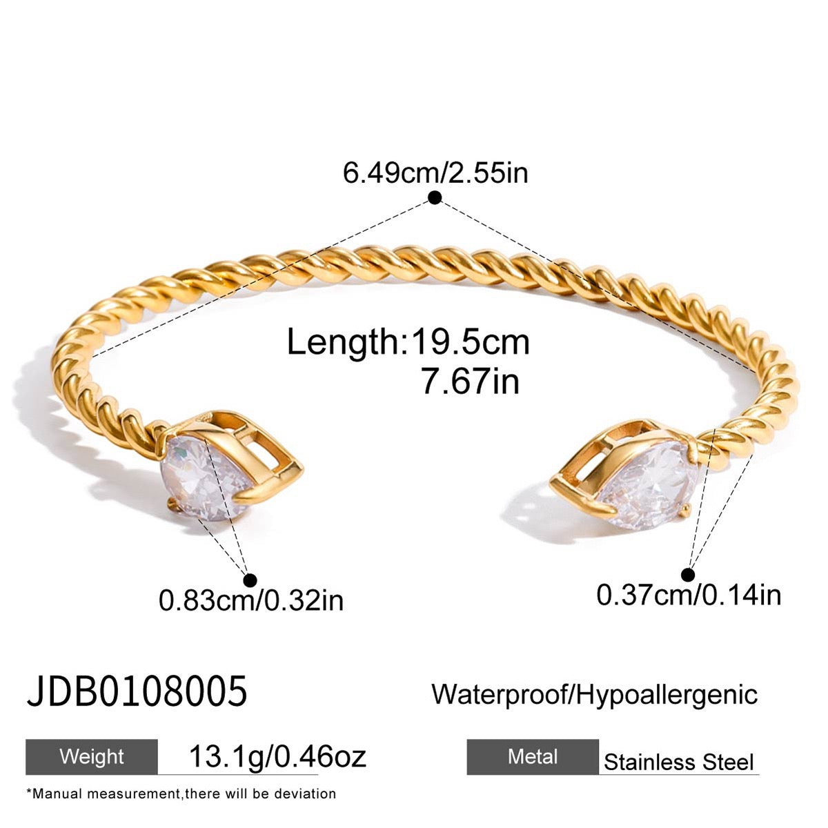 Star wave bangle