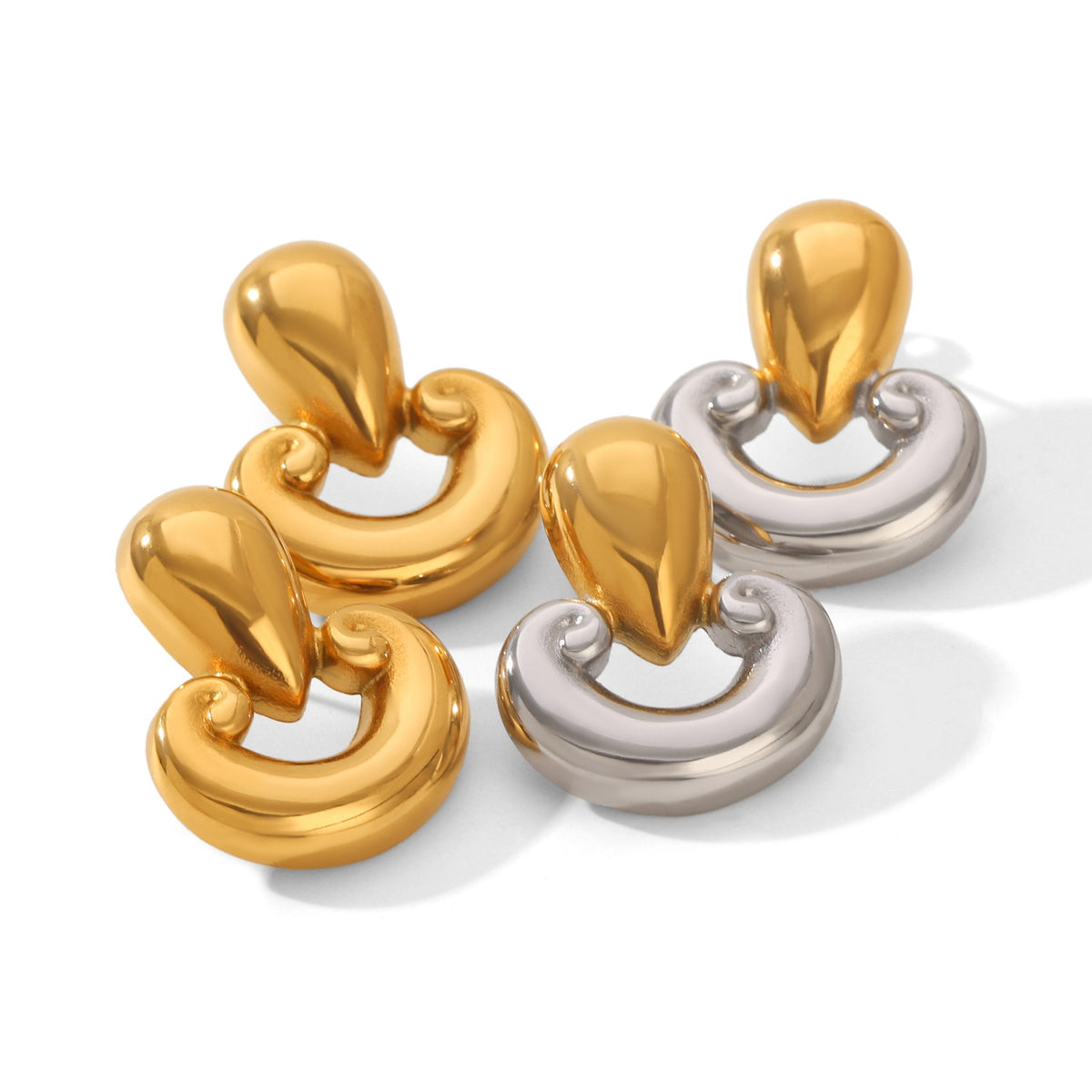 Louisa hoops abstract earrings