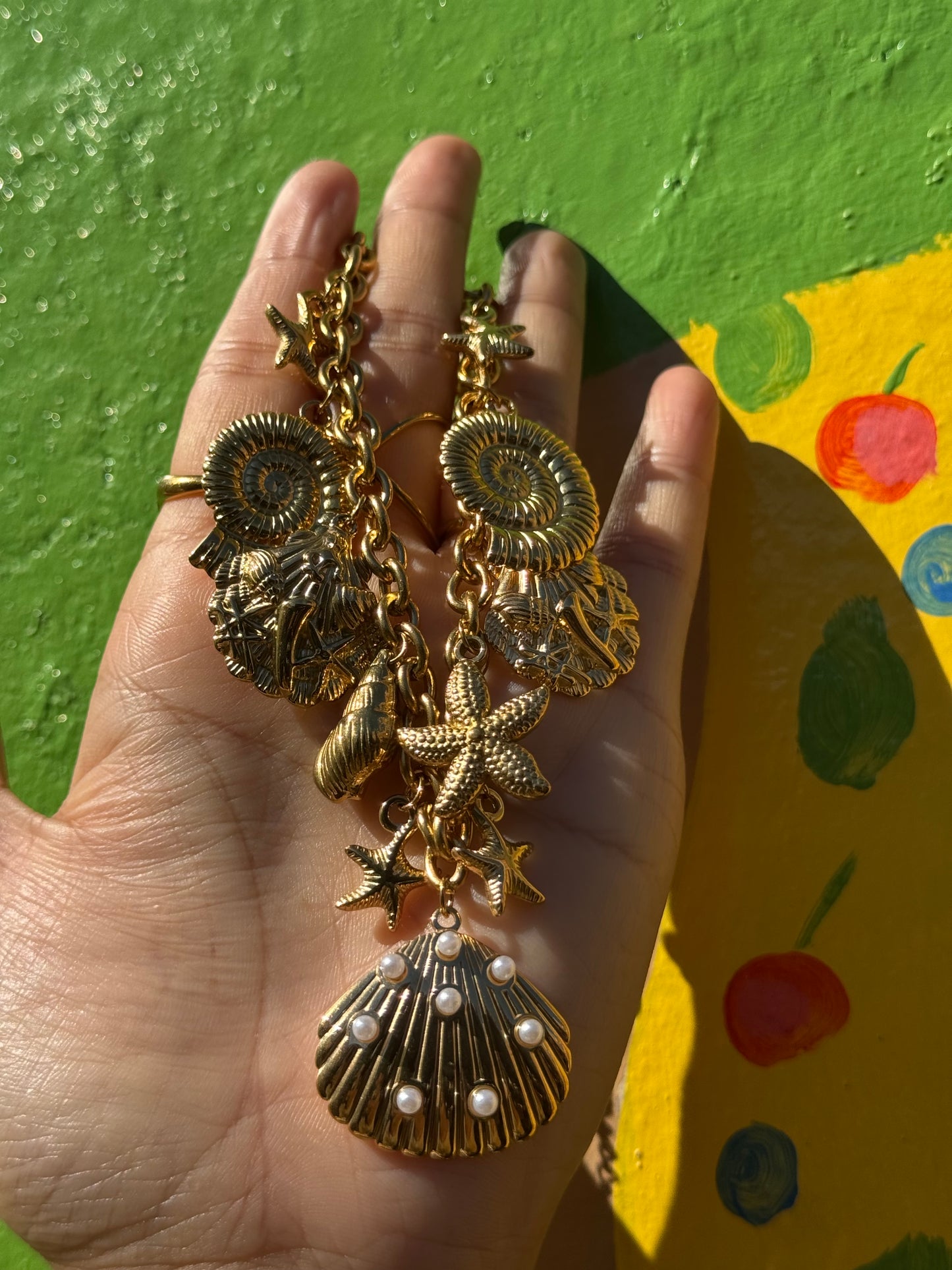 Sea world charm chunky necklace