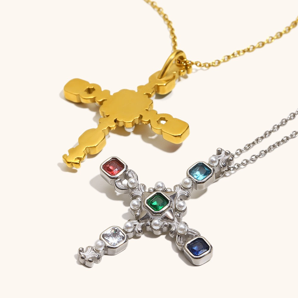 Barcelona cross necklaces
