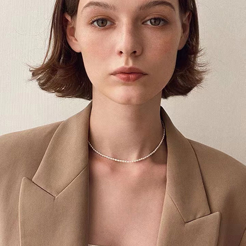 Shelton mini Freshwater pearls necklace 3mm