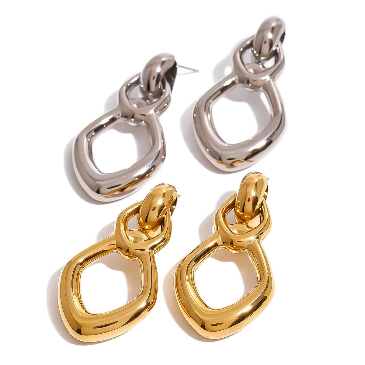 Louisa hoops abstract earrings