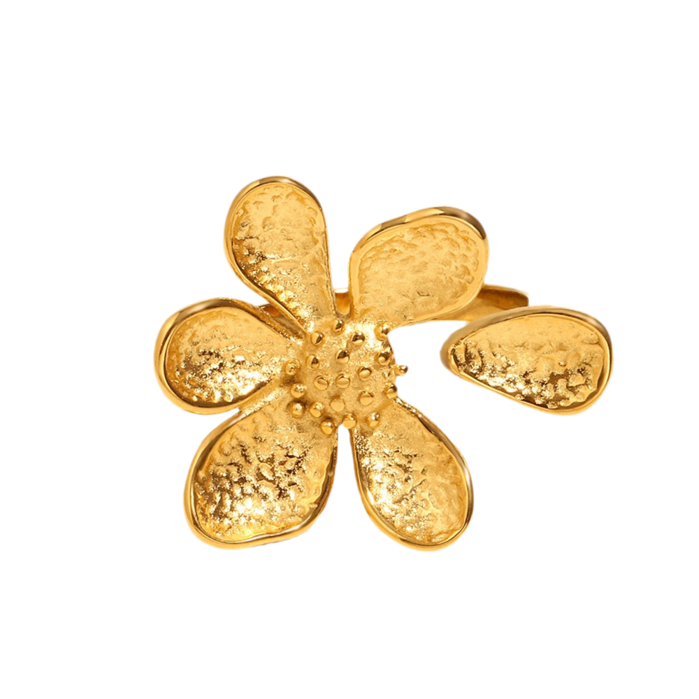 Petals flower ring