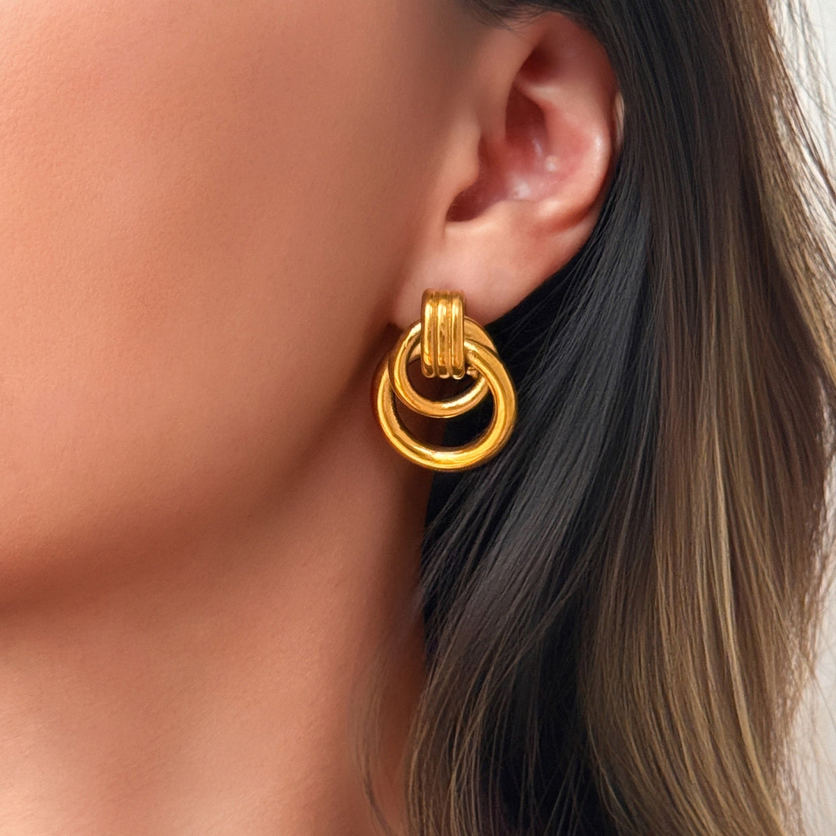 Louisa hoops abstract earrings