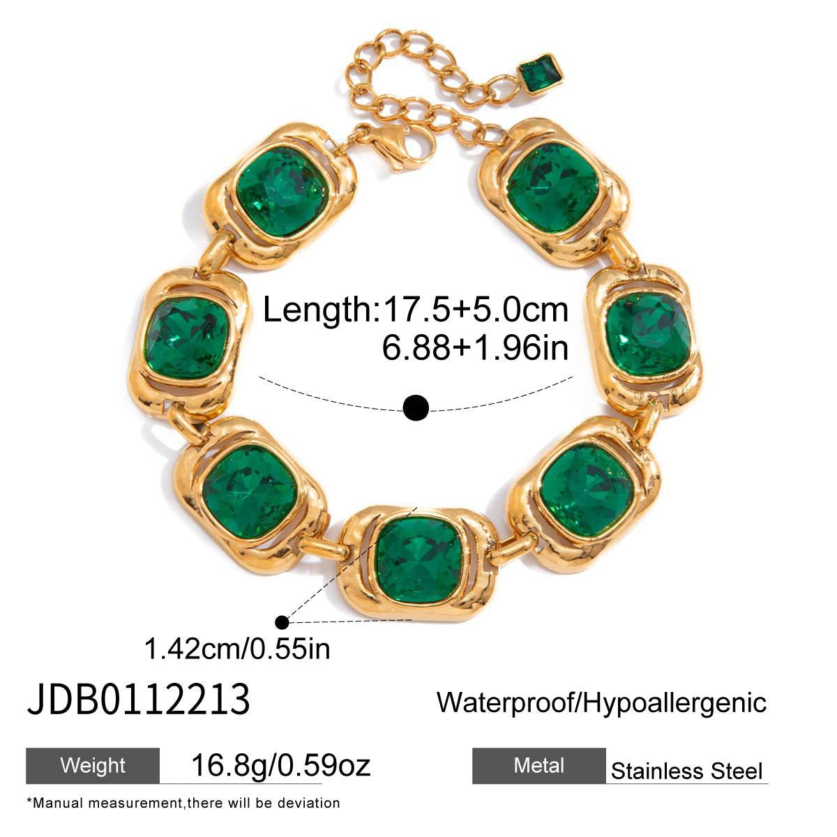 Green sugar rock bracelet