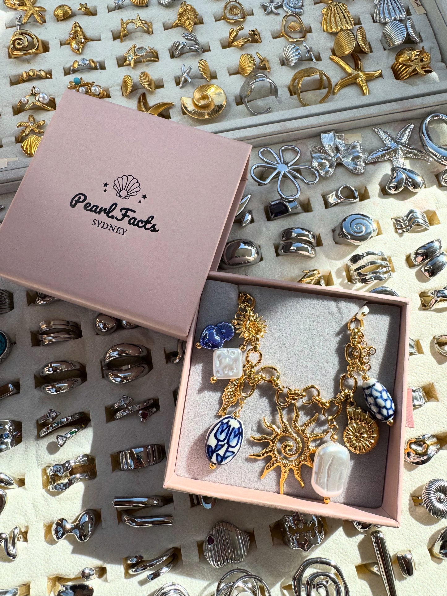 Blue Bondi sun charm collections