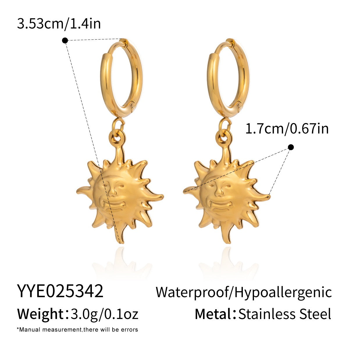 Sun earrings collection