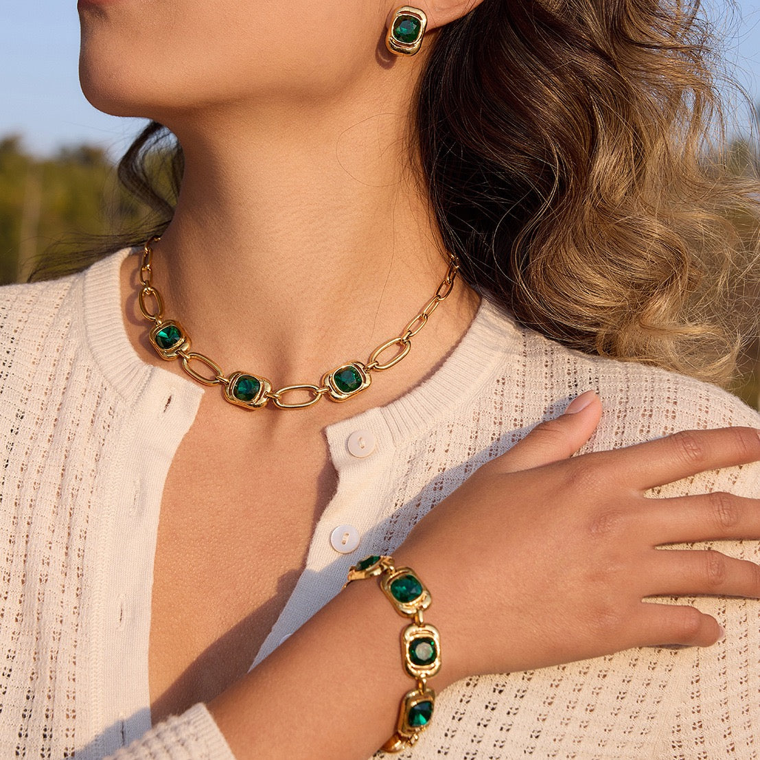 Green sugar rock bracelet
