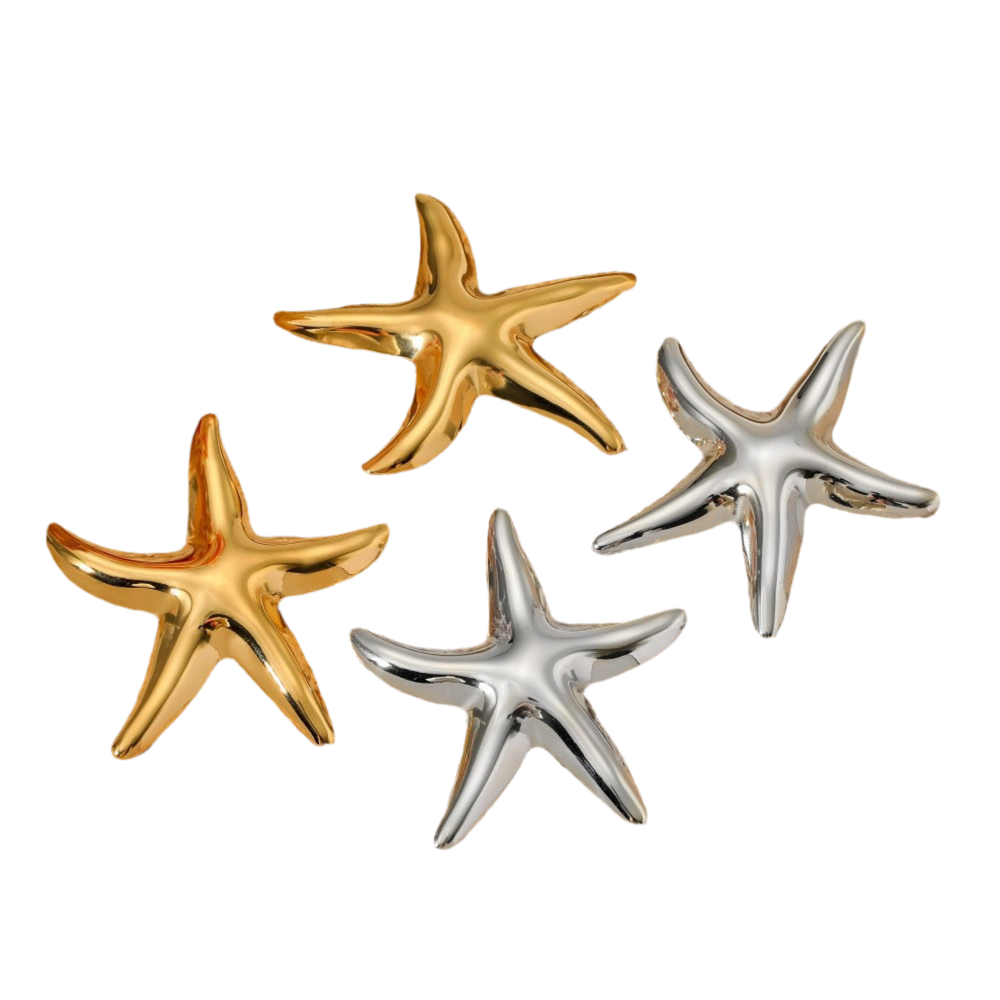 Chubby starfish earrings