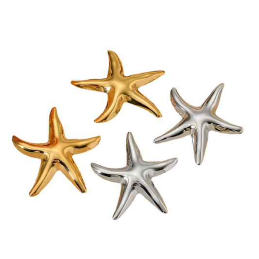 Chubby starfish earrings