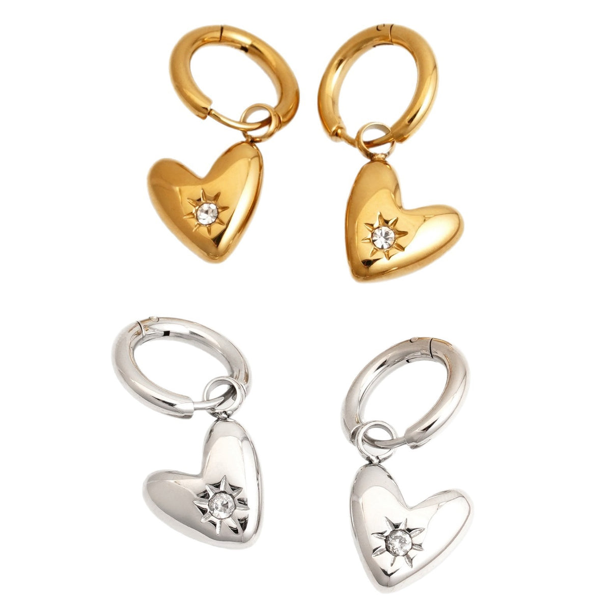 Selene Heart earrings