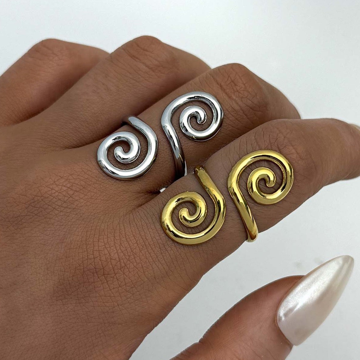 Silver paradise rings
