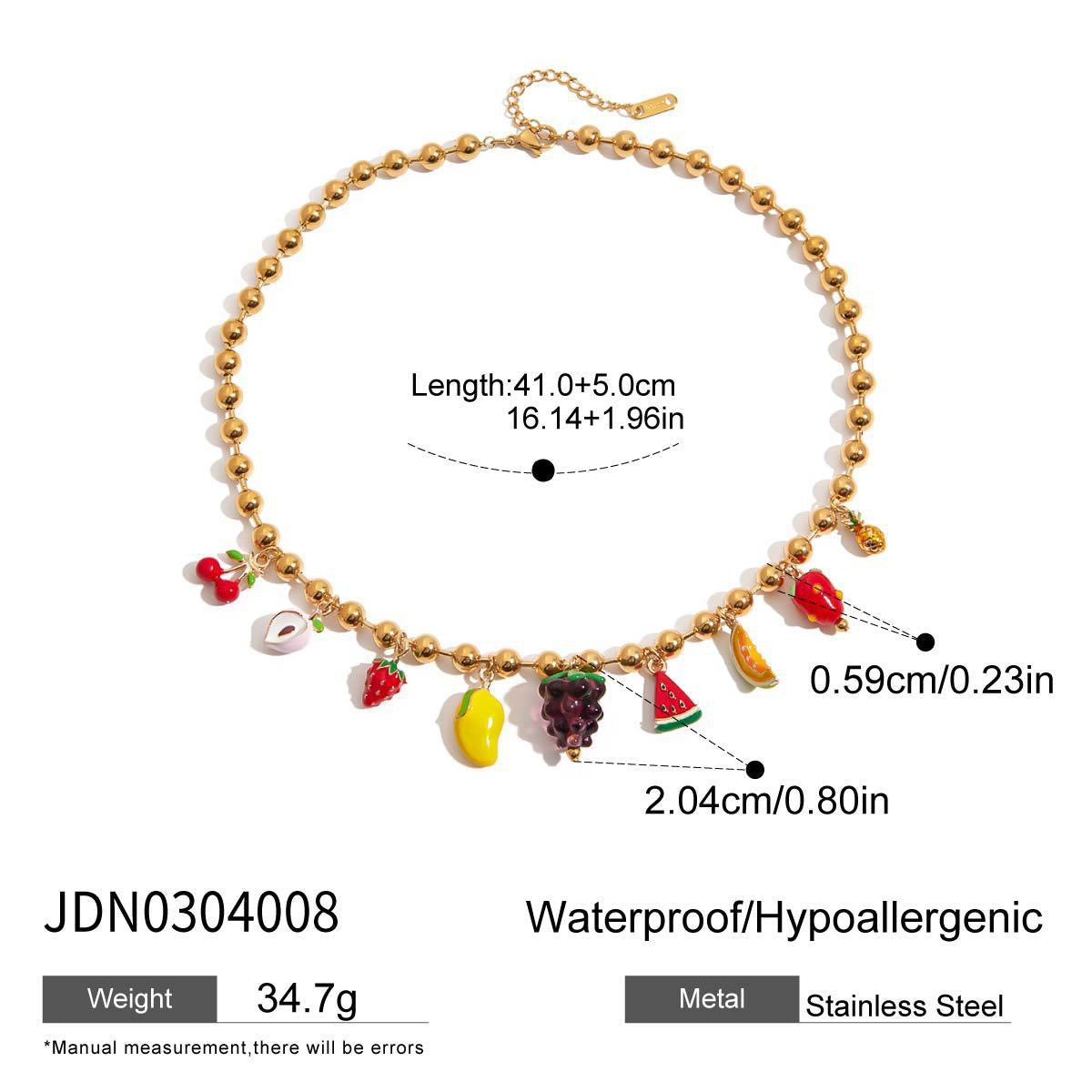 Strawberry fruit charm set collection
