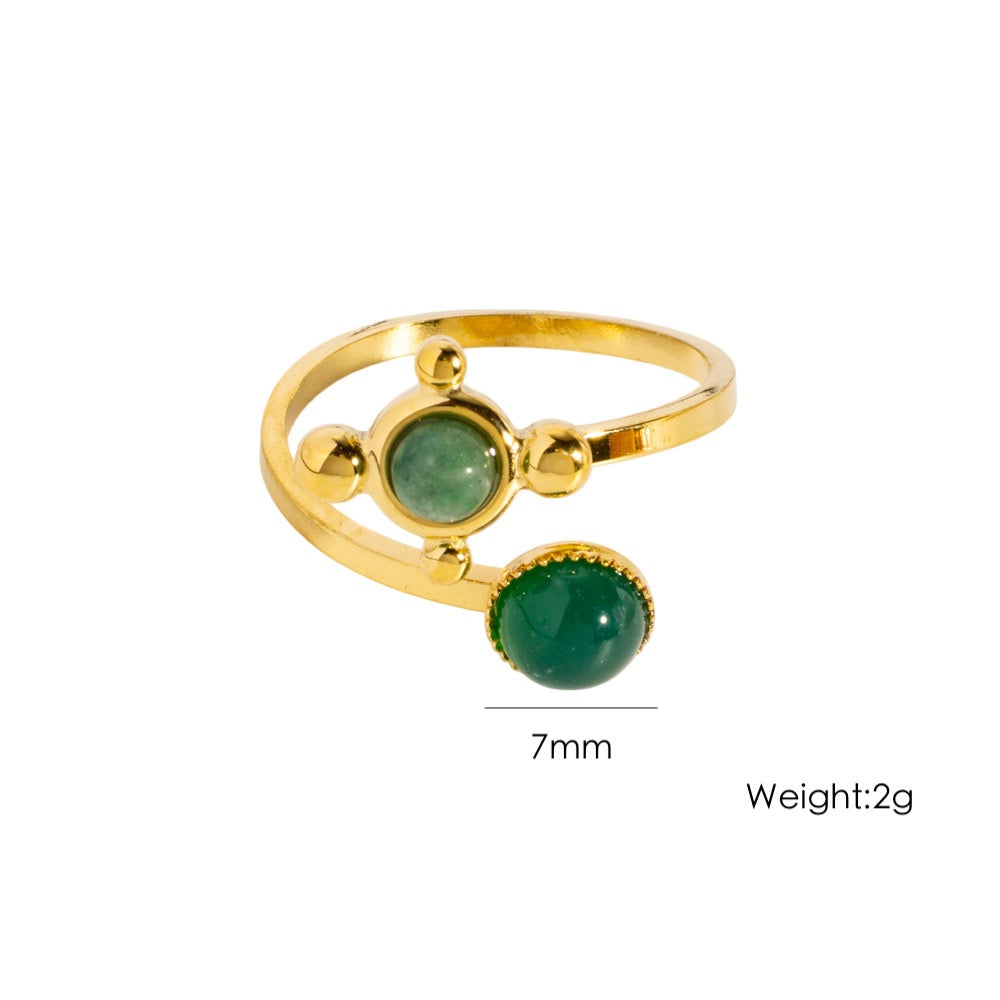 Shooting stars gem rings