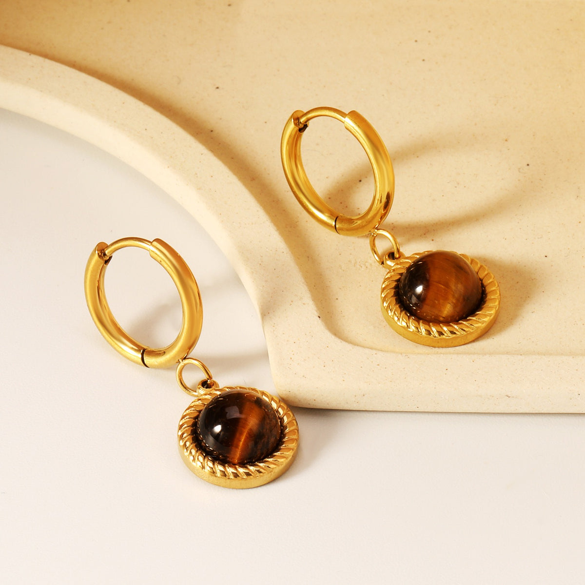 Natural stone hoops