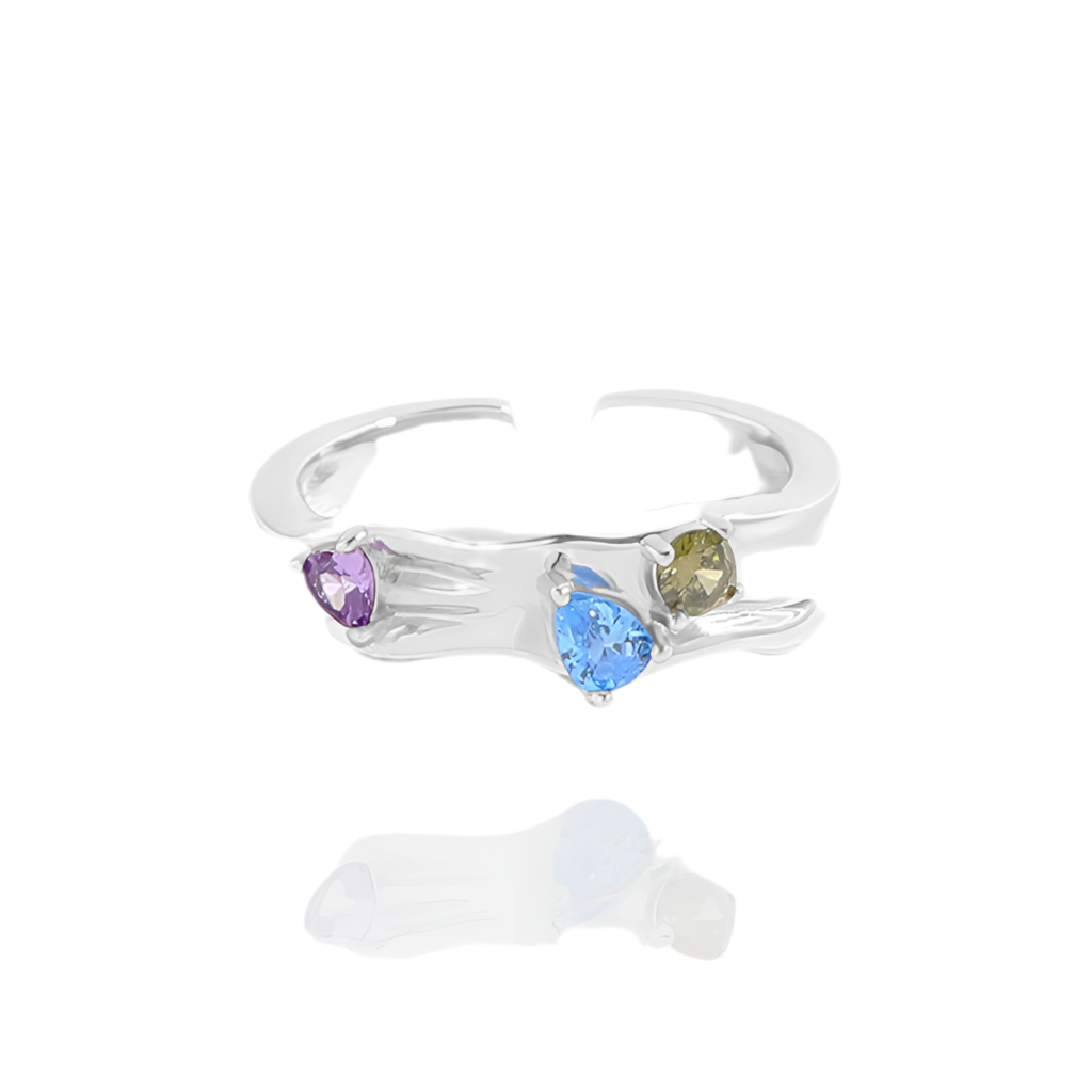 Berman Blue eye rings