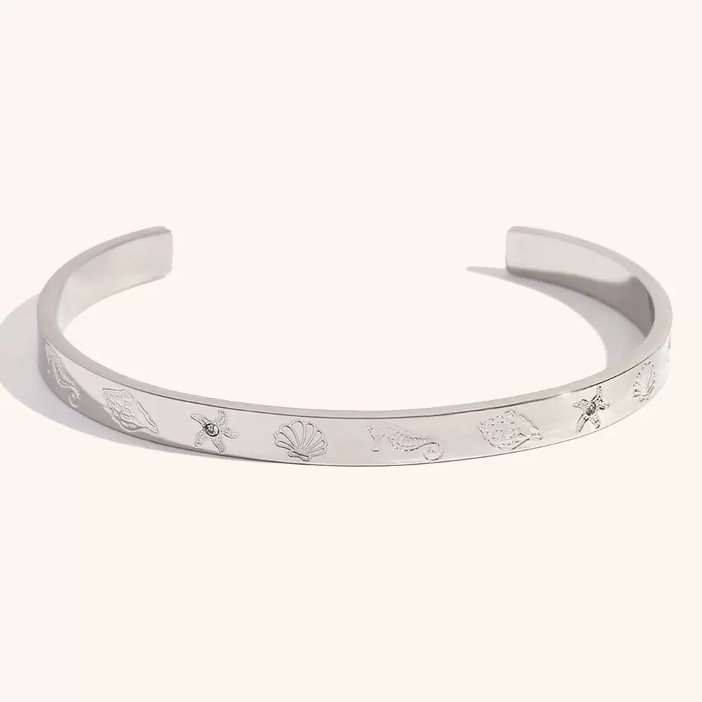 Silverwater ocean bangles