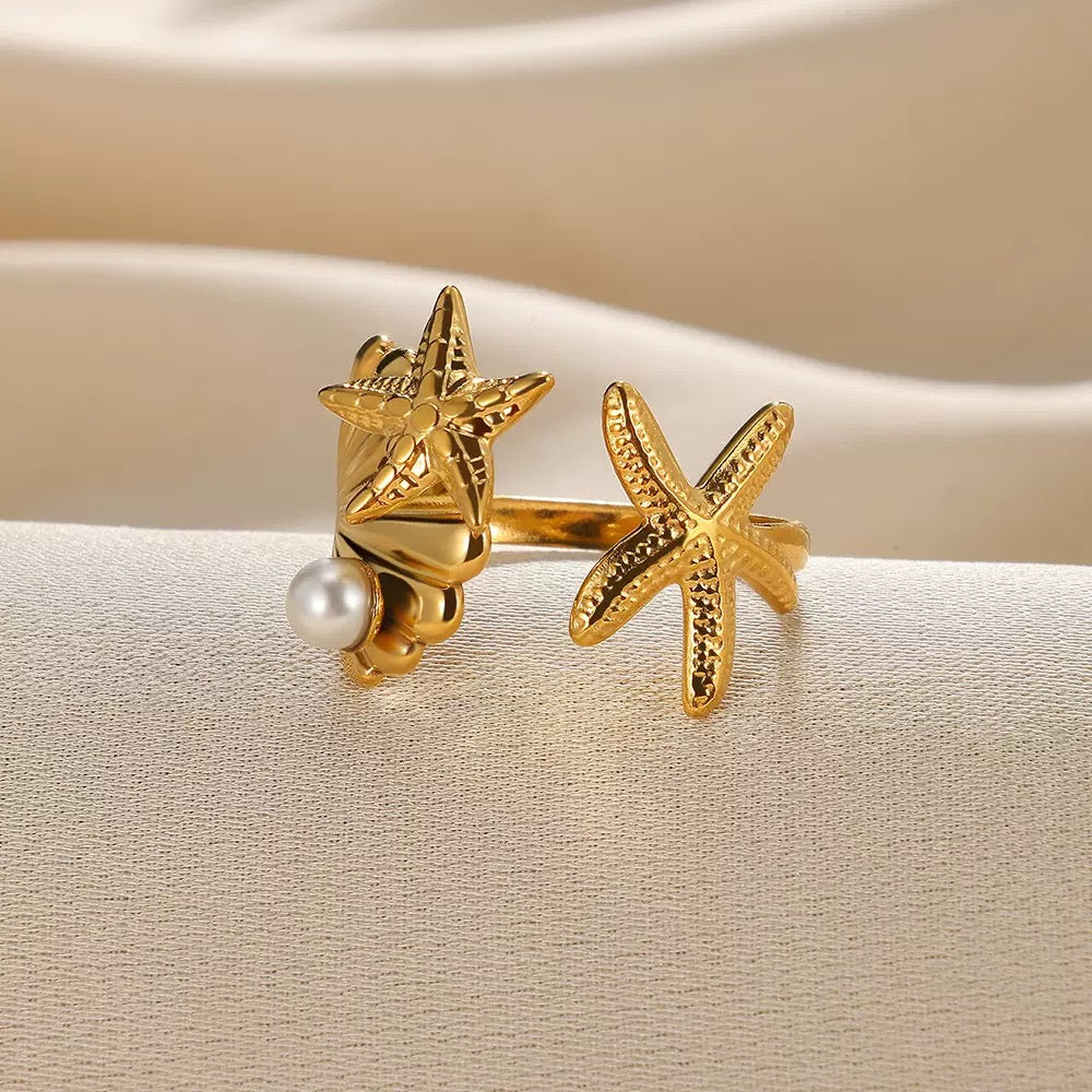 Pearly ocean starfish rings