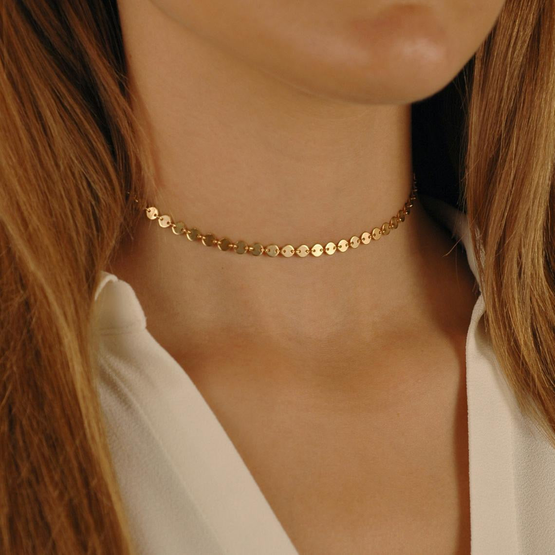 Little round chips choker