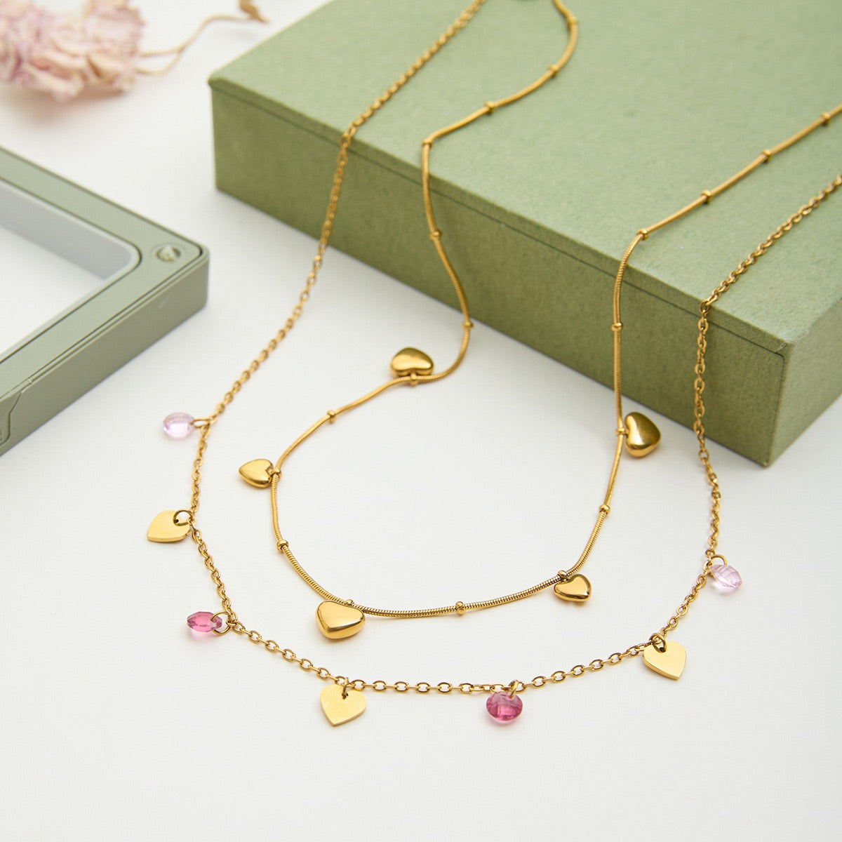 Dainty heart necklace