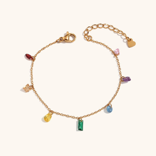 Sissy Rainbow stones anklets