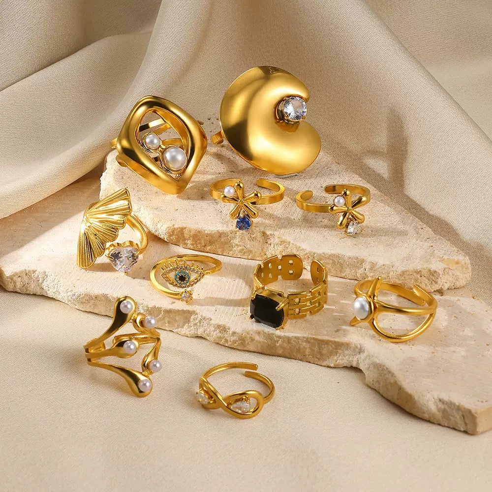 Pearly ocean starfish rings