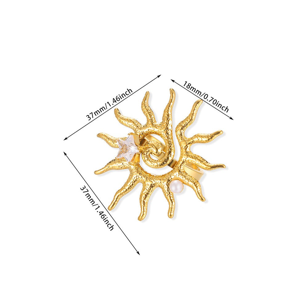 Pearly ocean starfish rings