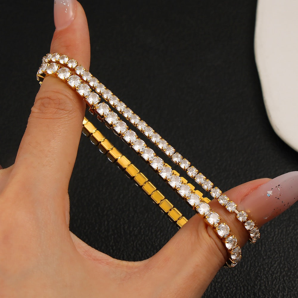 Tennis rock bracelets