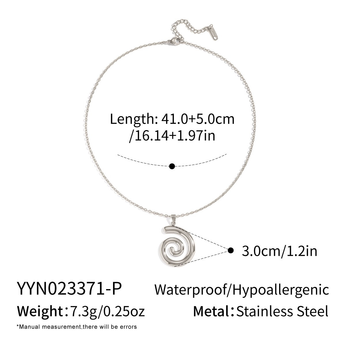 Bondi Catalina swirl necklace