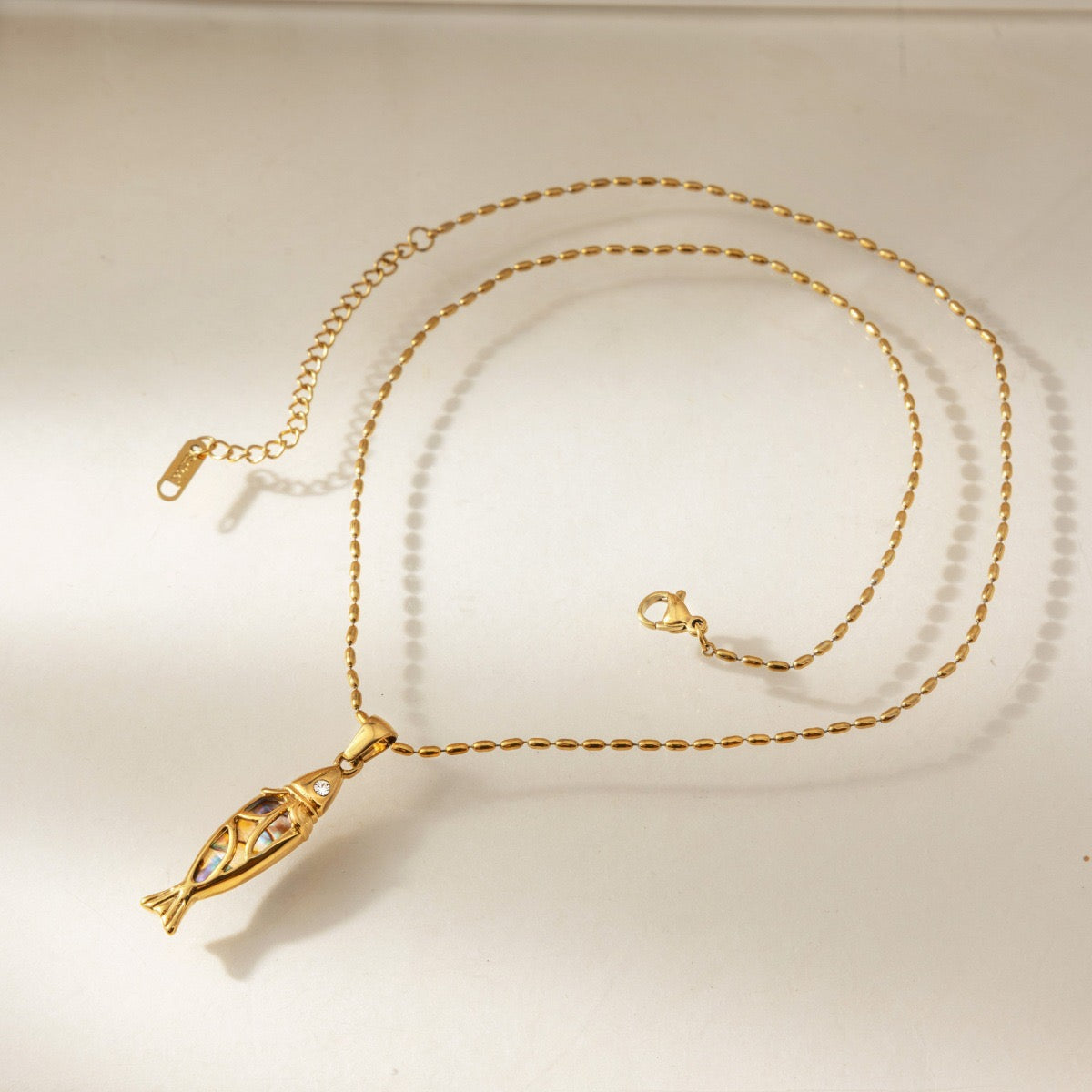 Fish pendant necklace