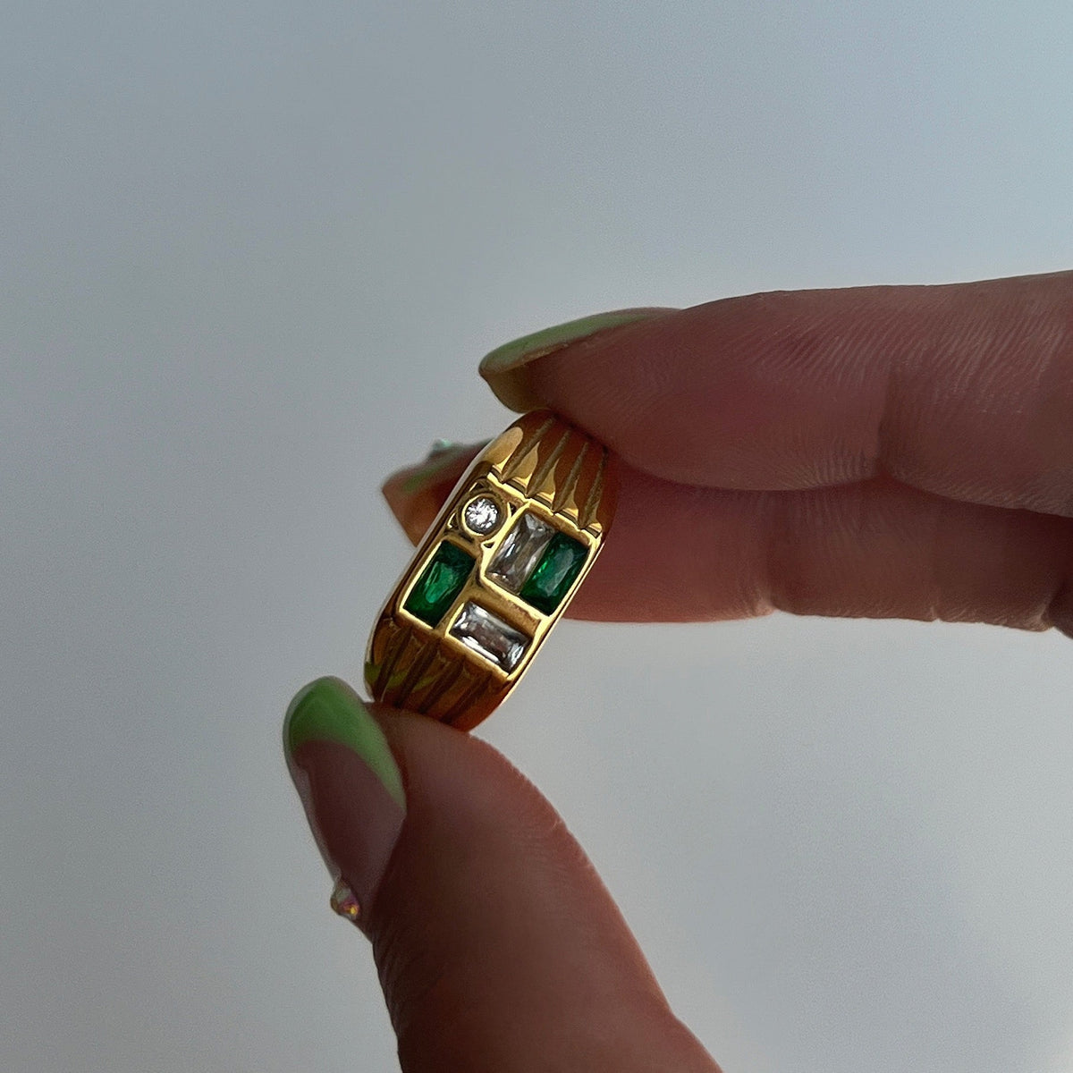 Valentina Emerald Rings