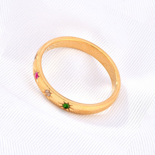 Rainbow stars ring