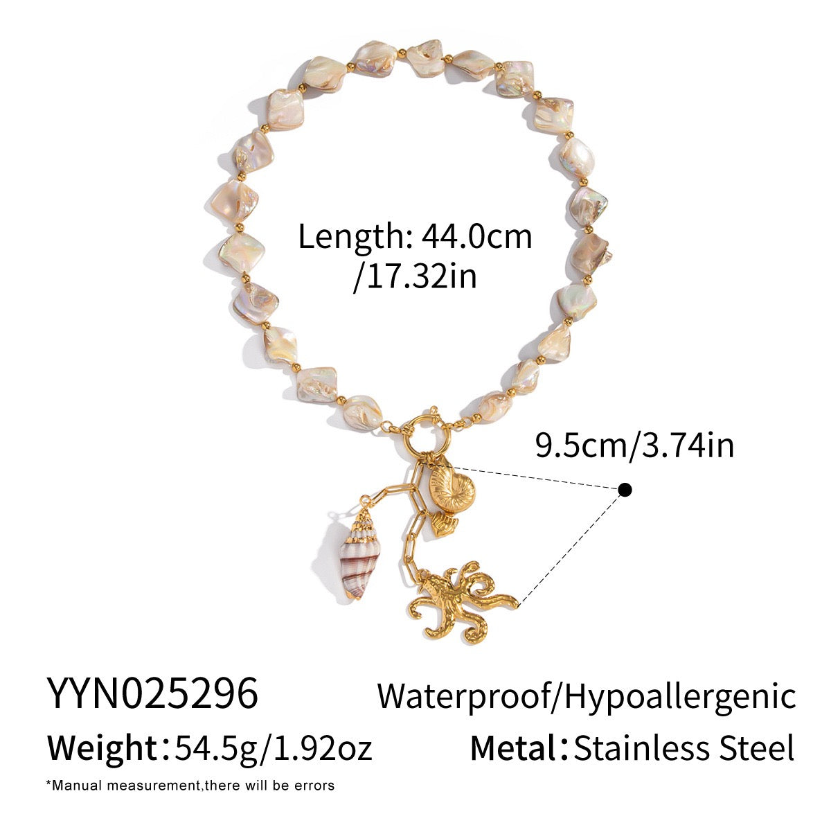 Natural shell starfish set