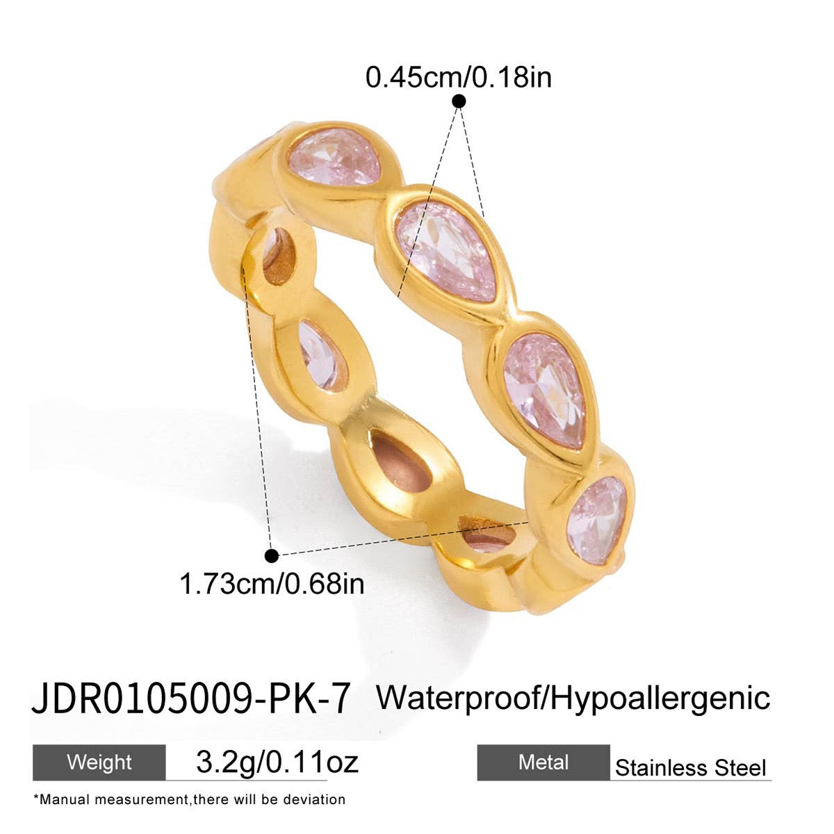 Rovia Gemstone Band Ring