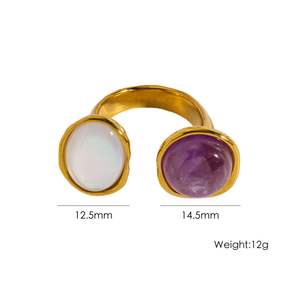 Double gems rings