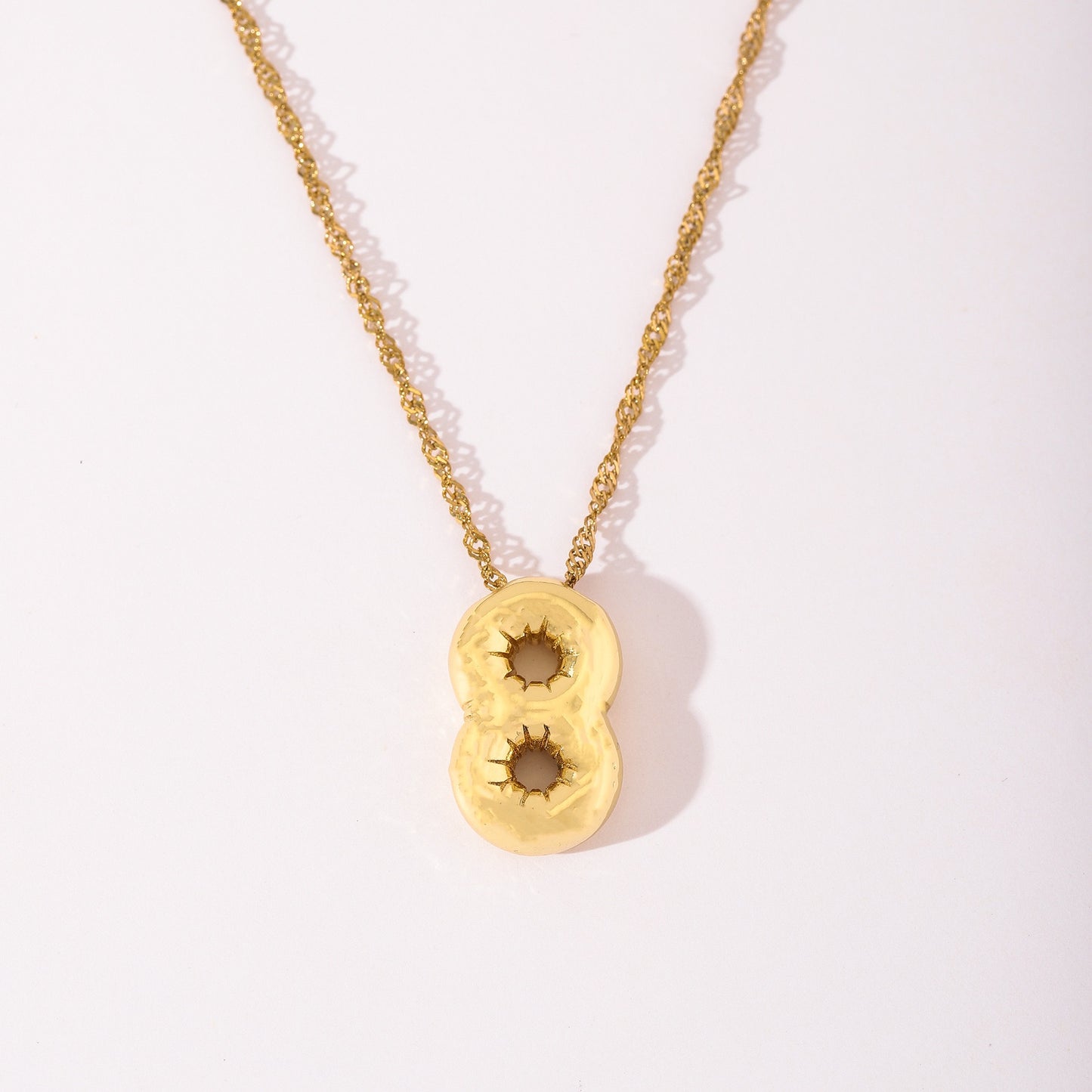 Bubble number necklace